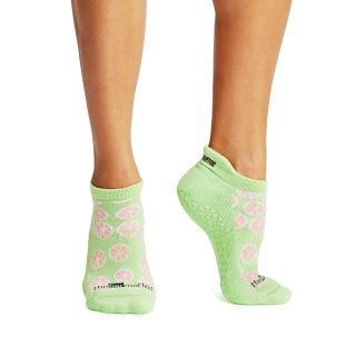 Bar Method x Tavi Grip Sock Grapefruit
