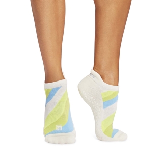 Bar Method x Tavi Grip Sock Lime Waves