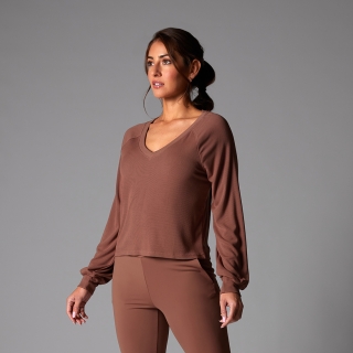 Tavi Rib Long Sleeve Clove 