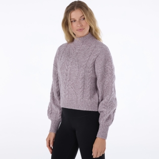 Tavi Hi Low Cable Sweater Lavender Mist