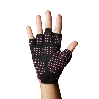 Tavi Half Finger Grip Gloves Pink